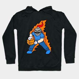 Cute cartoon knight playing basketball Hoodie